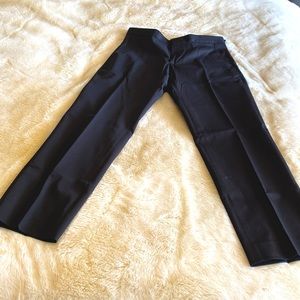 COS black flat front mens pants size 32x30 like new